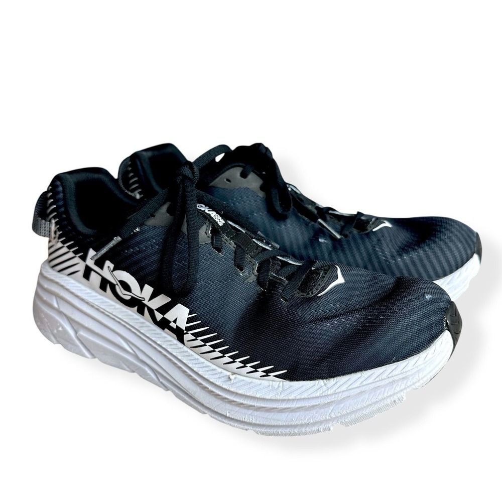 Hoka One One W Rincon 2 Women's Running Shoes Black/White (1110515) Size 11 - Picture 2 of 15